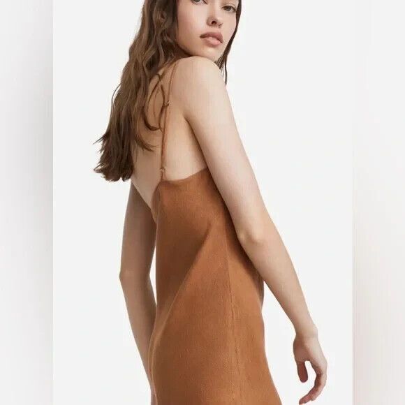 MATE THE LABEL BROWN WOMEN'S‎ MAXI LINEN DRESS SZ S NWT $148 - Picture 2 of 8